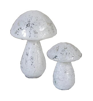 Svamp glas i fattigmanssilver shabby chic lantlig stil gårdsromantik