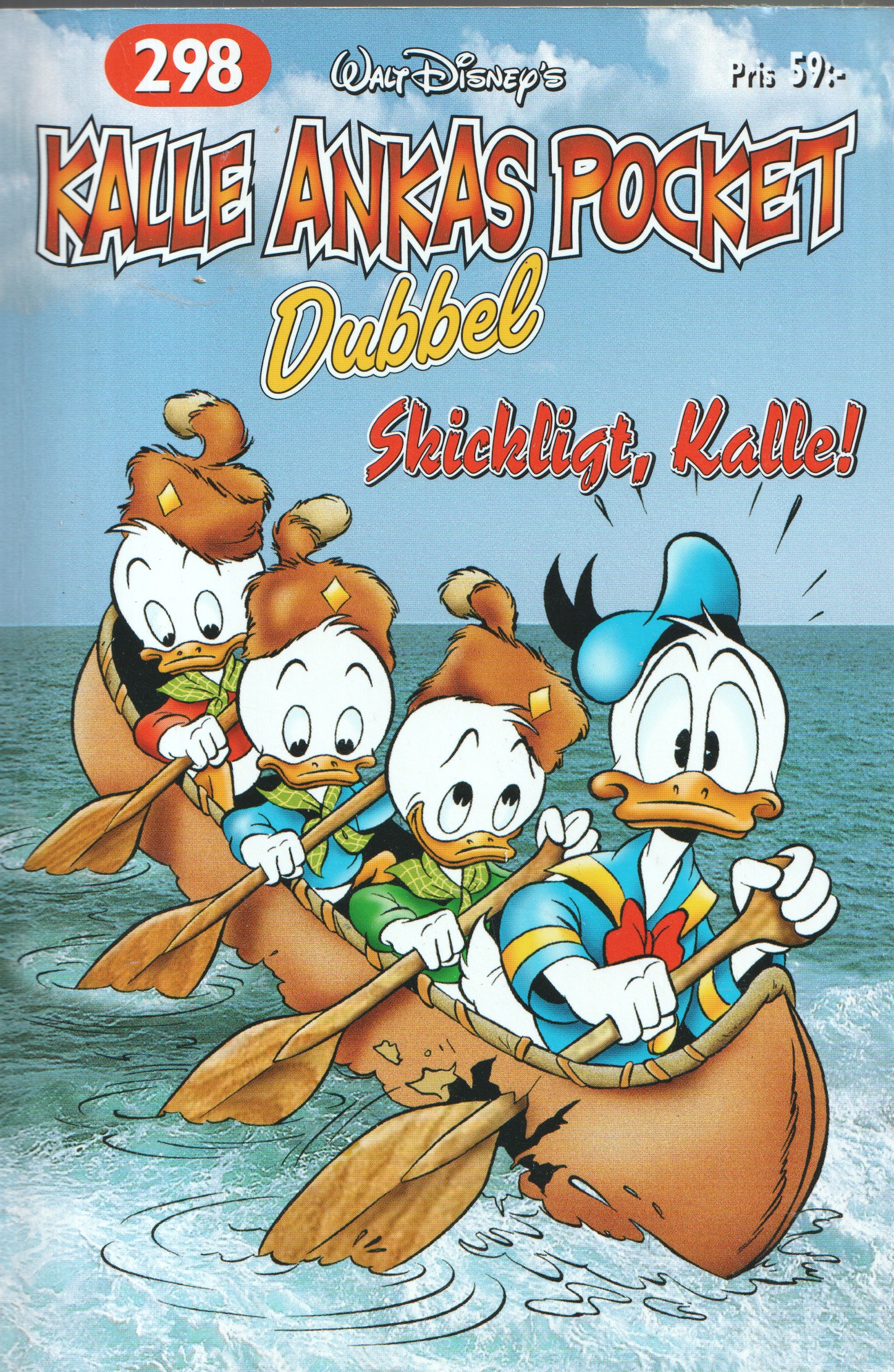 kalle-ankas-pocket-298-skicklig-kalle-begagnad-seriek-llaren