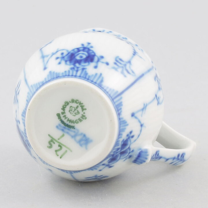 Royal Copenhagen (Blue Fluted 20th Century) Half Lace Creamer #521 (2)