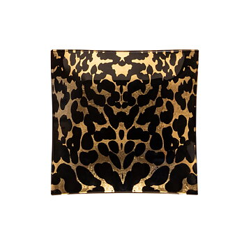 Ortigia Glass Plate Gattopardo Square