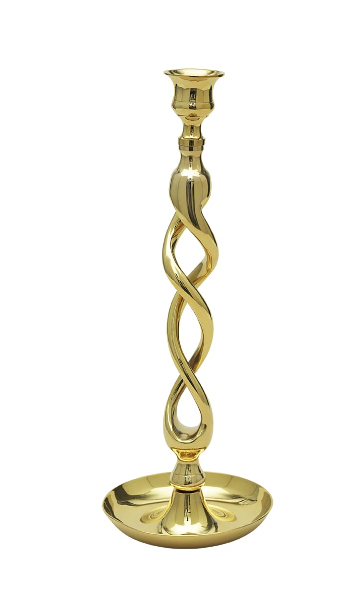 Miccis House Ljusstake Skruven Mässing 34cm