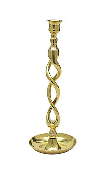 Miccis House Candlestick Screw Brass 34cm