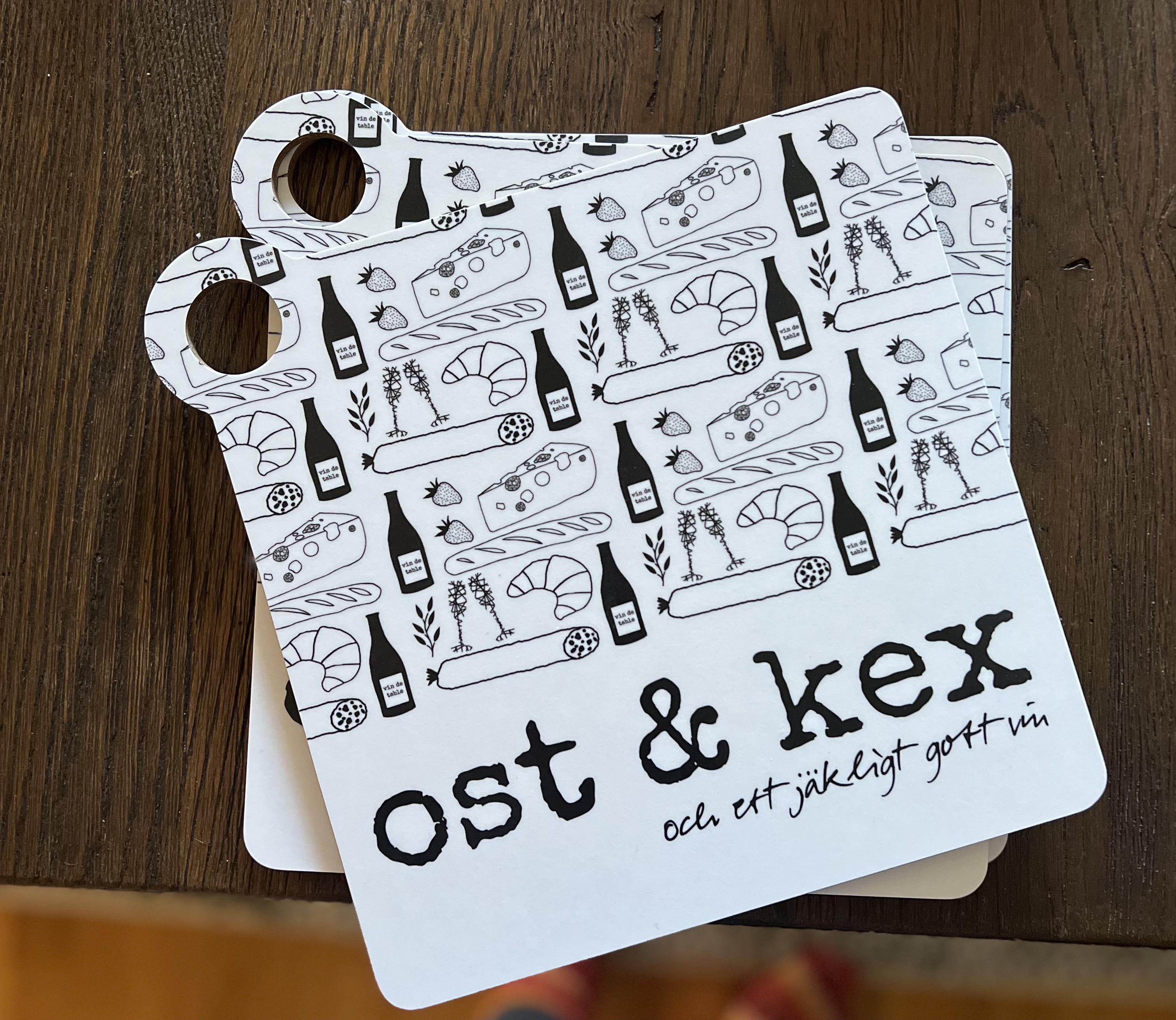 Ost&Kex bricka 25x25