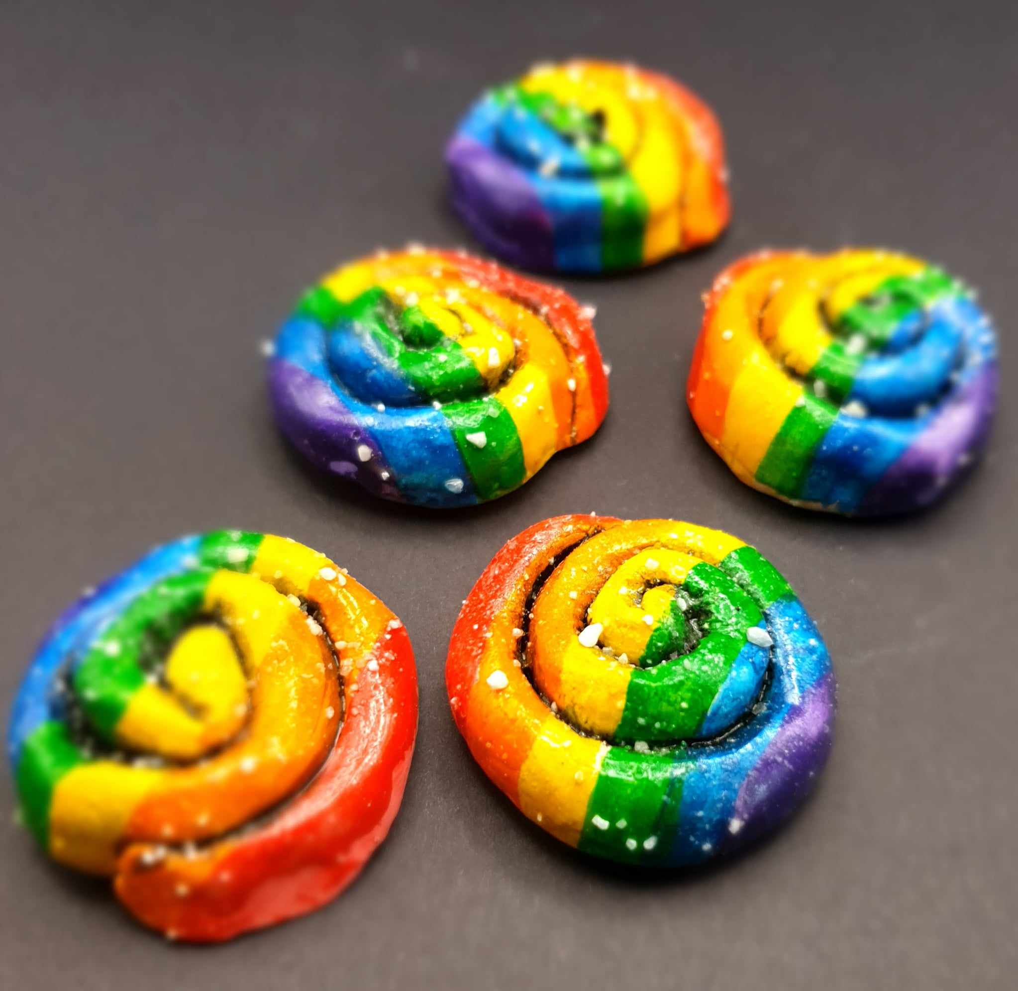 Magnet Kanelbulle Regnbåge - 3