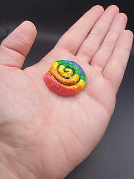 Magnet Kanelbulle Regnbåge