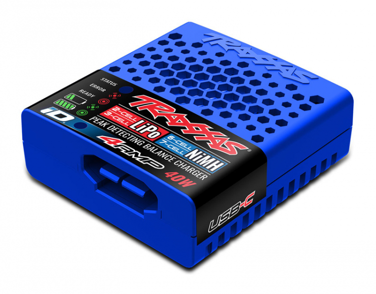 Traxxas 2985 USB-C Multi-chem 40W NiMH/LiPo Laddare Auto ID