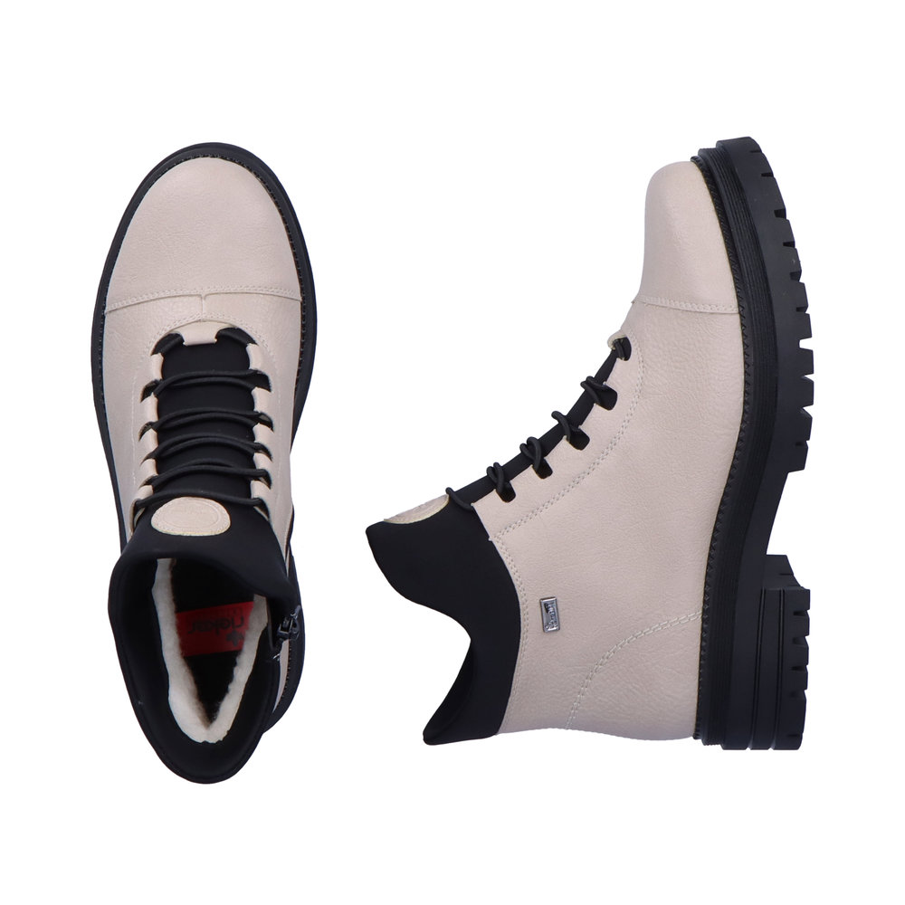 Rieker Damboots Varmfodrad Resårboots Beige - 8