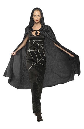 MASKERADDRÄKT SVART CAPE