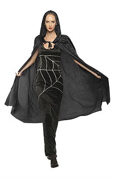 MASKERADDRÄKT SVART CAPE