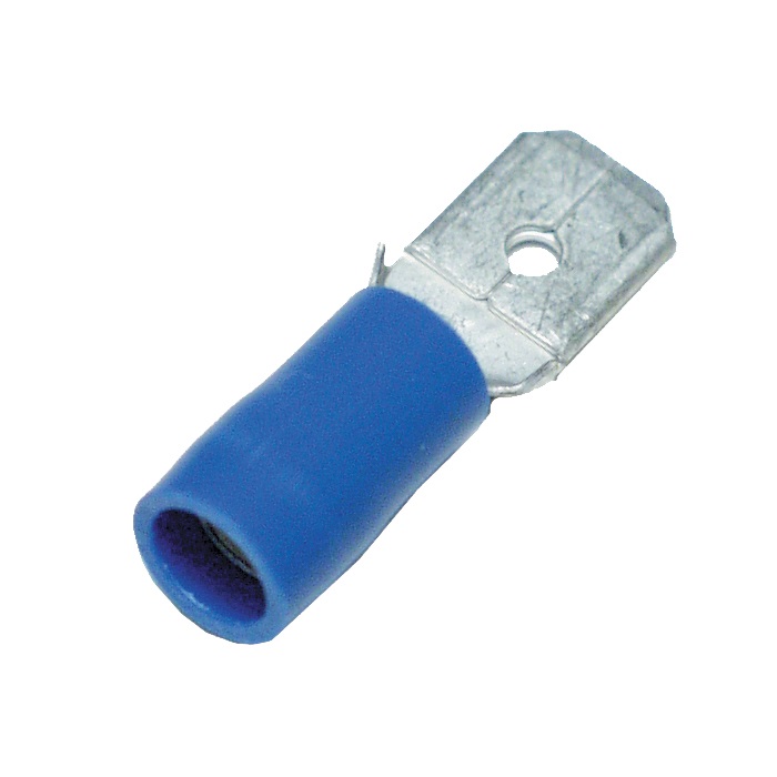 Spade connector insulated Blue 1,5-2,5mm² 10-pack