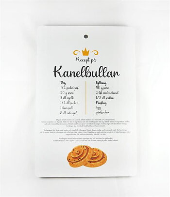 Skärbräda - Kanelbullar