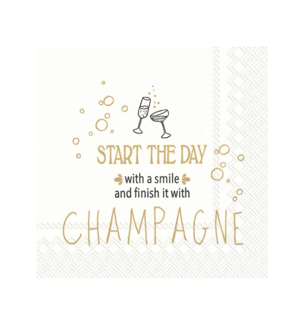  Champagne Servetter 20-pack 