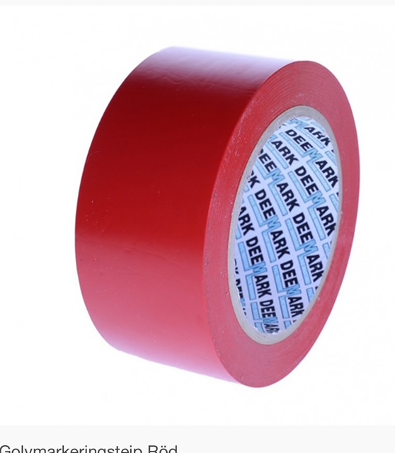 Golvmarkering / Linjetejp för golv 50 mm x 33 m PVC - 4