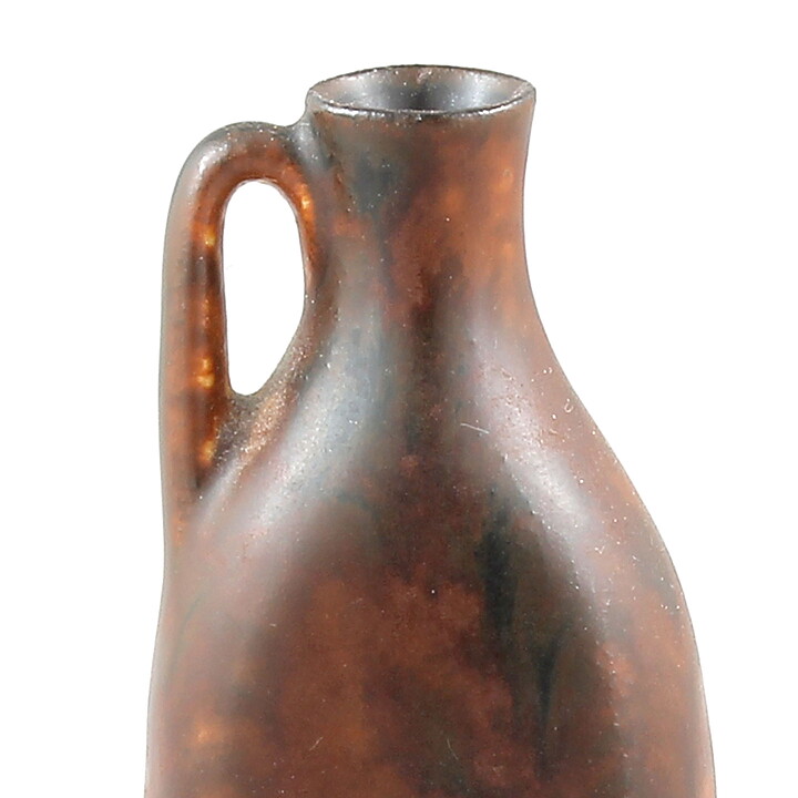 カールハリー・スタルハーネ  濃茶色のミニチュアのベース   7.5 cm  1950年代  (#3)