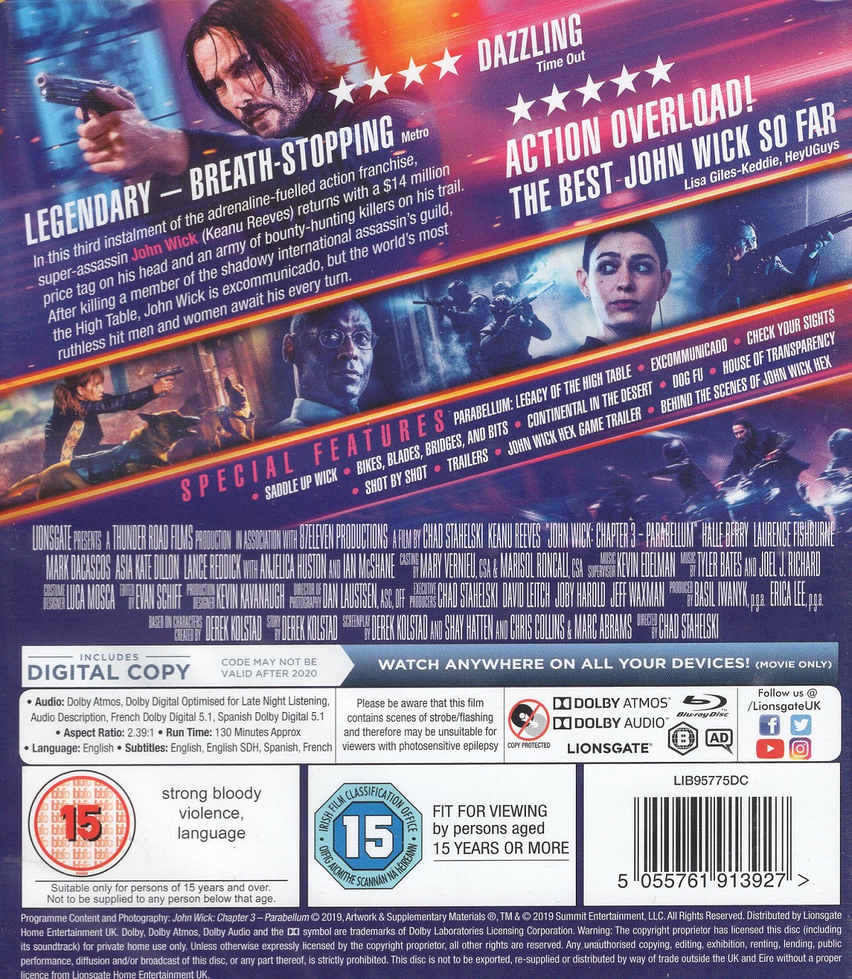 John Wick: Chapter 3 - Parabellum (ej svensk text) (Blu-ray) - 2