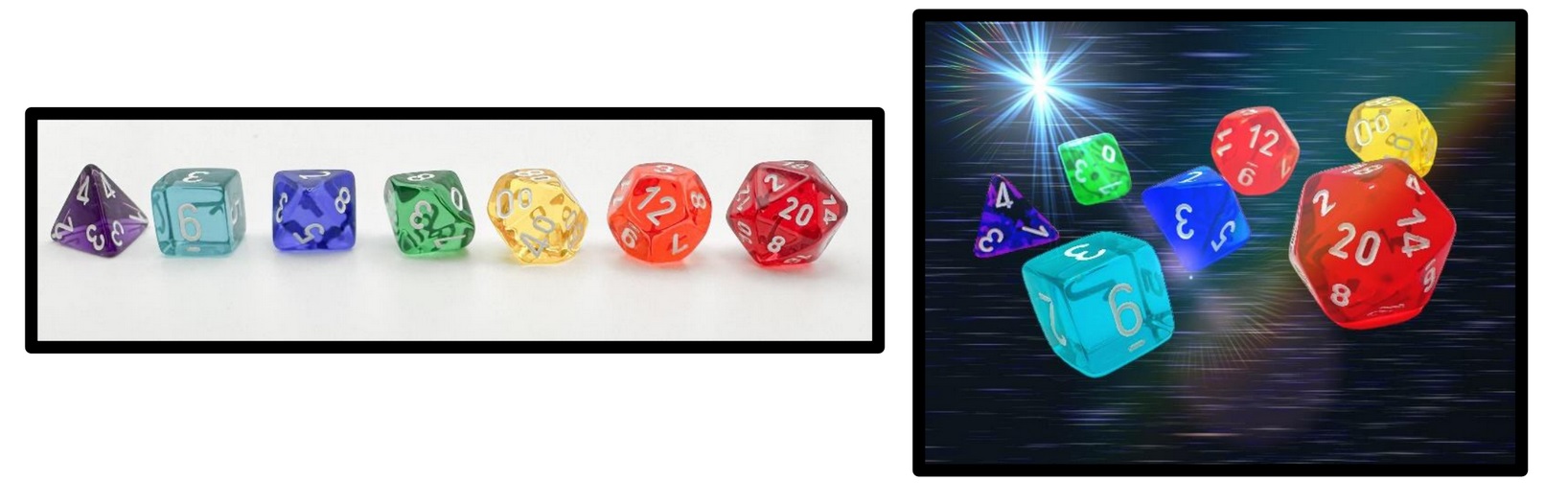 Prism Translucent GM & Beginner Player Polyhedral 7-Die Se - 2