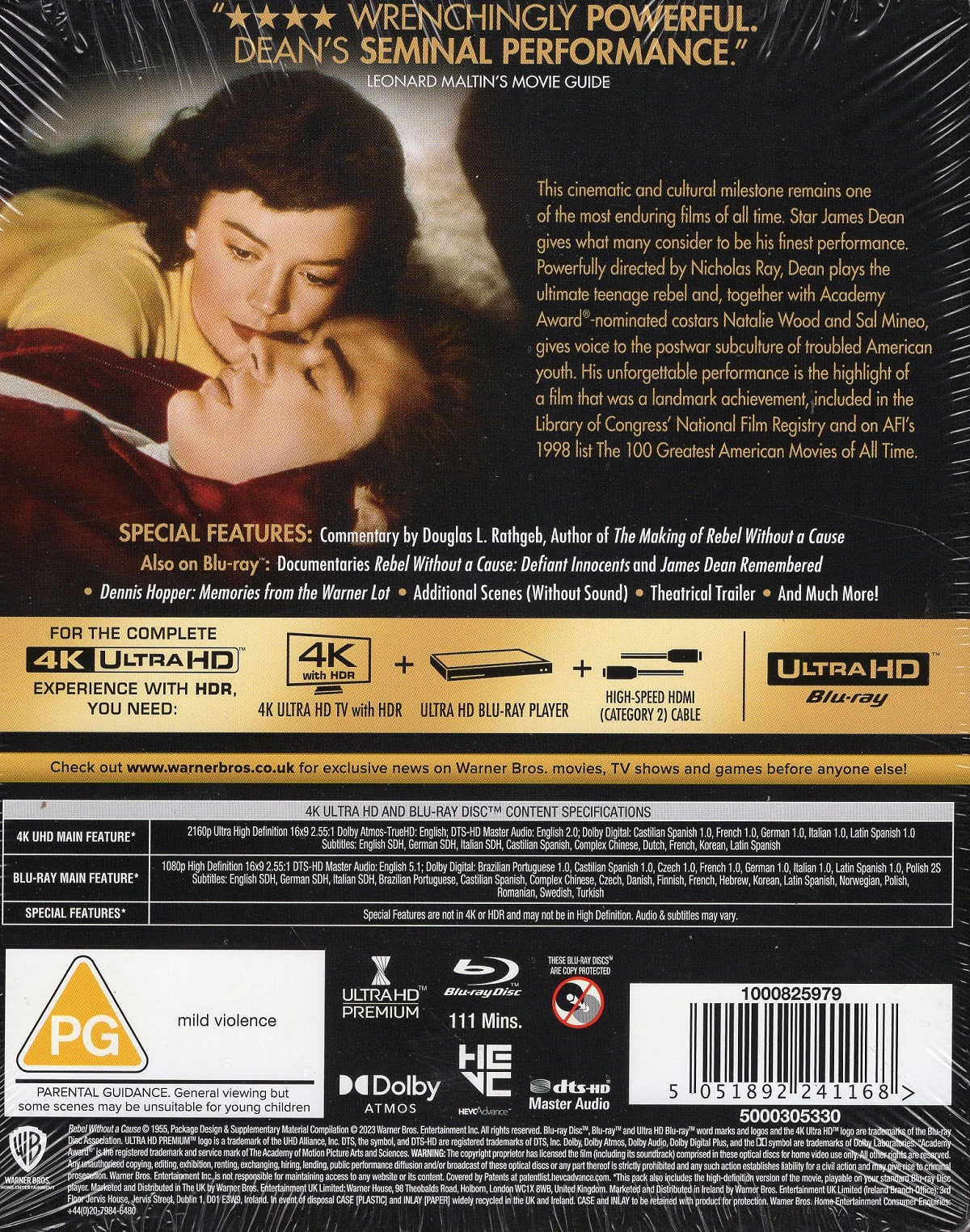Rebel Without A Cause (Steelbook) (ej svensk text) (4K Ultra HD + Blu-ray) - 2