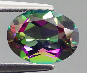 1.65 ct stunning 8.1x6 mm oval cut natural mystic topaz