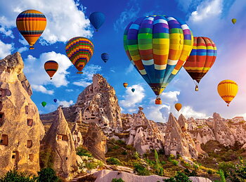 Colorful Balloons, Cappadocia, puslespil med 2000 brikker (C-200900)