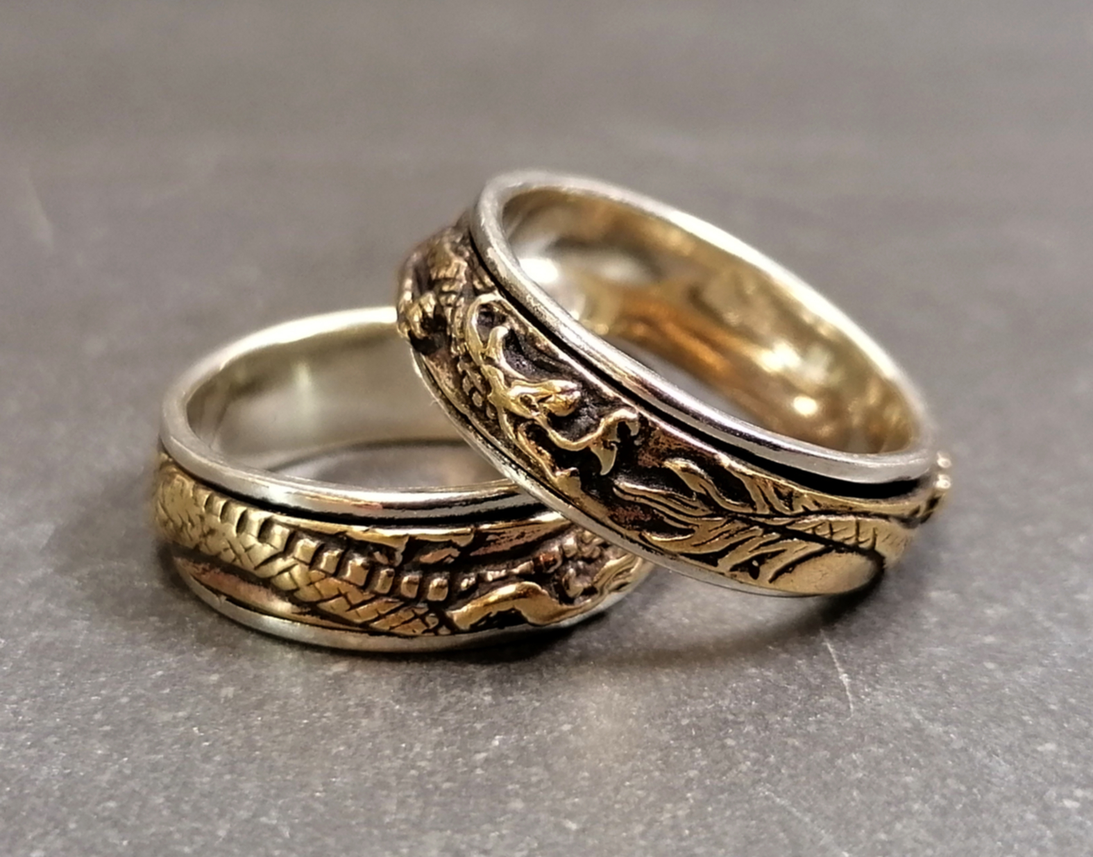 Spinnring - Drake - Silver/Brons