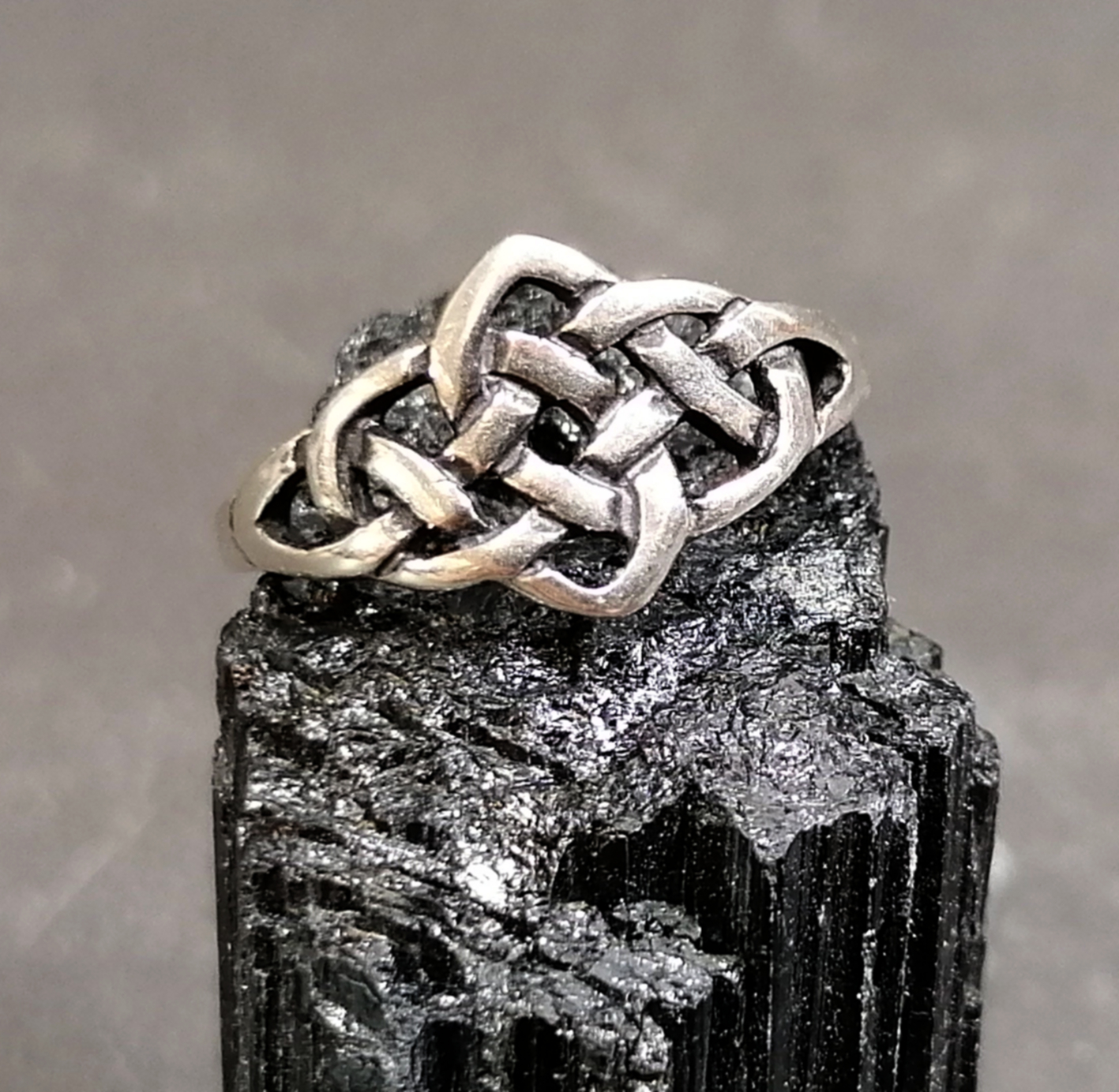 Ring i Silver - Keltisk Knut