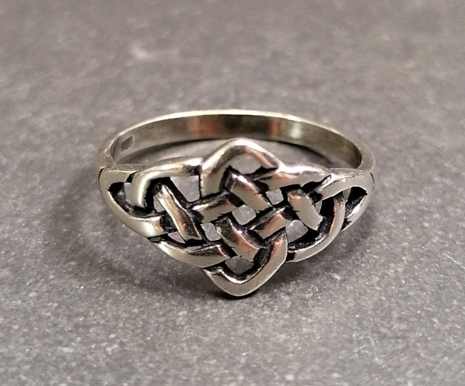 Ring i Silver - Keltisk Knut - 2