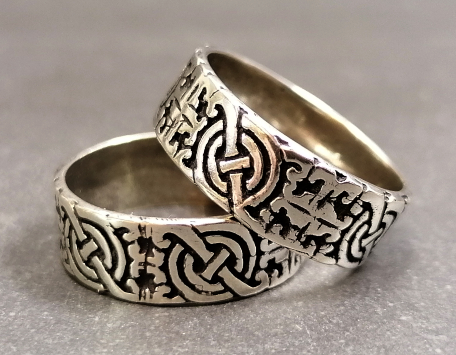Silverring - Keltisk Stil  - Band
