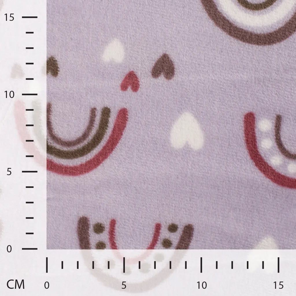 CUDDLE FLEECE - RAINBOWS - 4