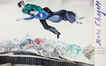 Utställningsaffisch - Marc Chagall, Louisiana, 1983
