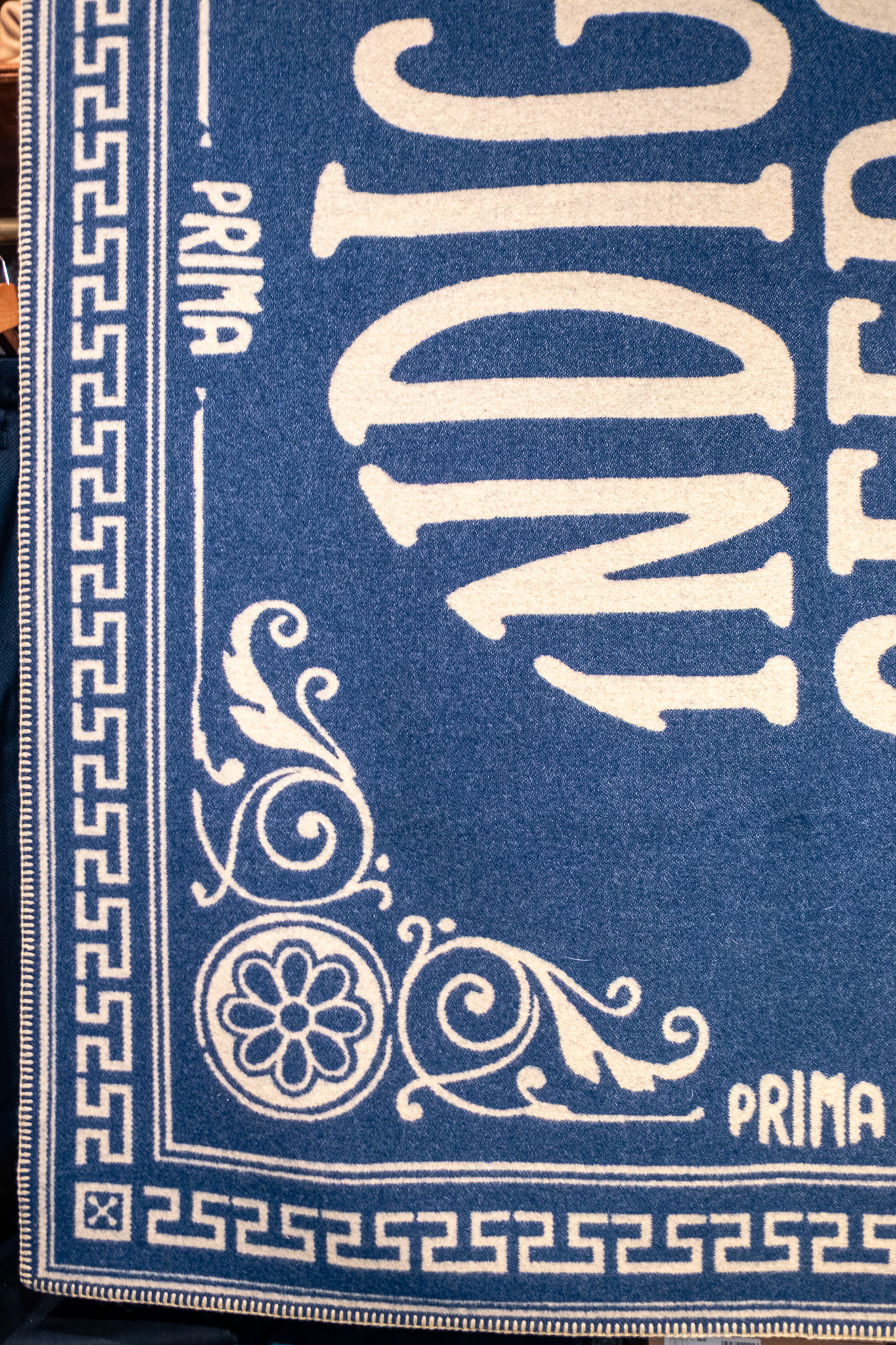 Indigofera - Logo Blanket Blue Pure Wool - 4