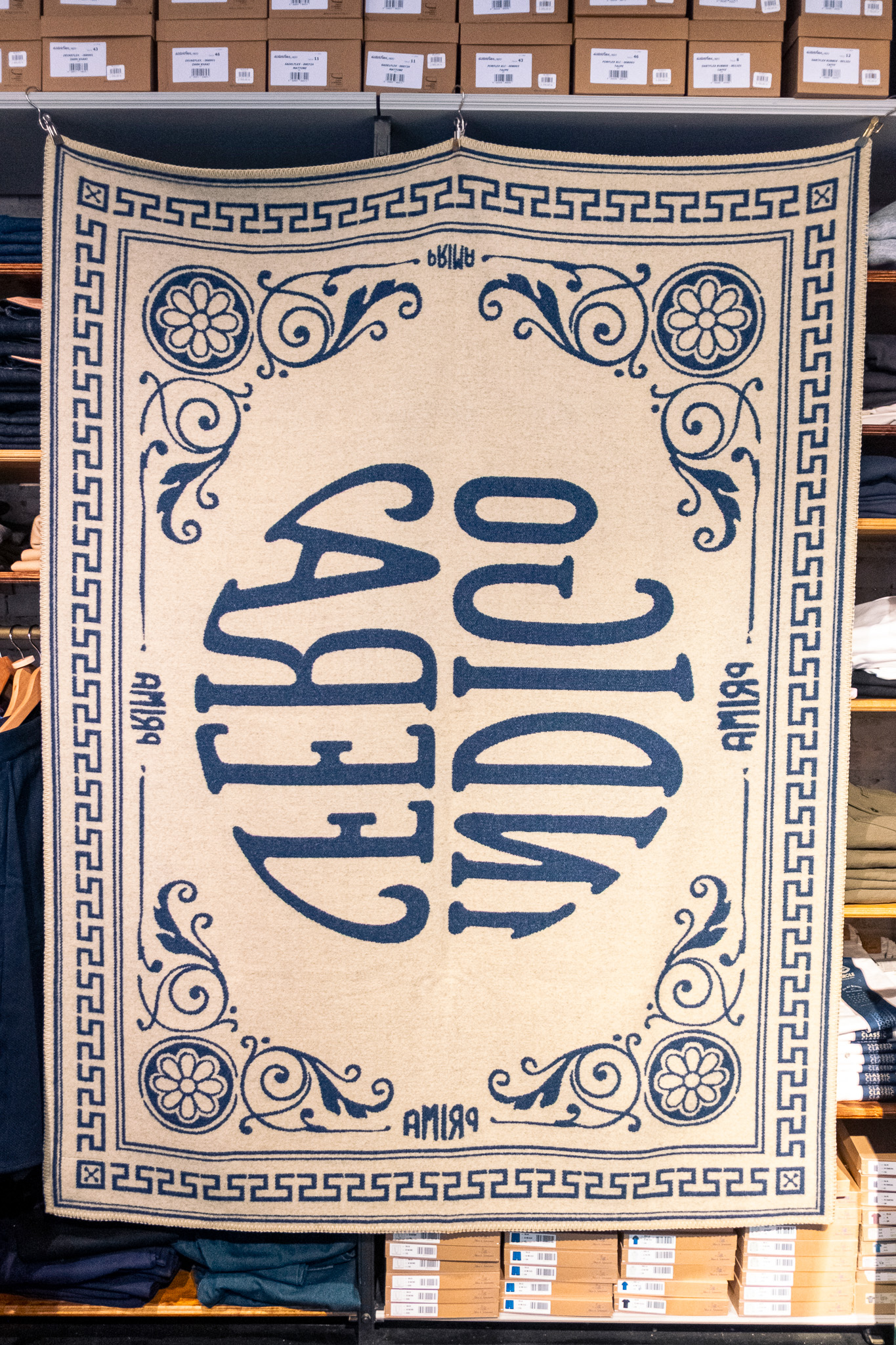 Indigofera - Logo Blanket Blue Pure Wool - 2