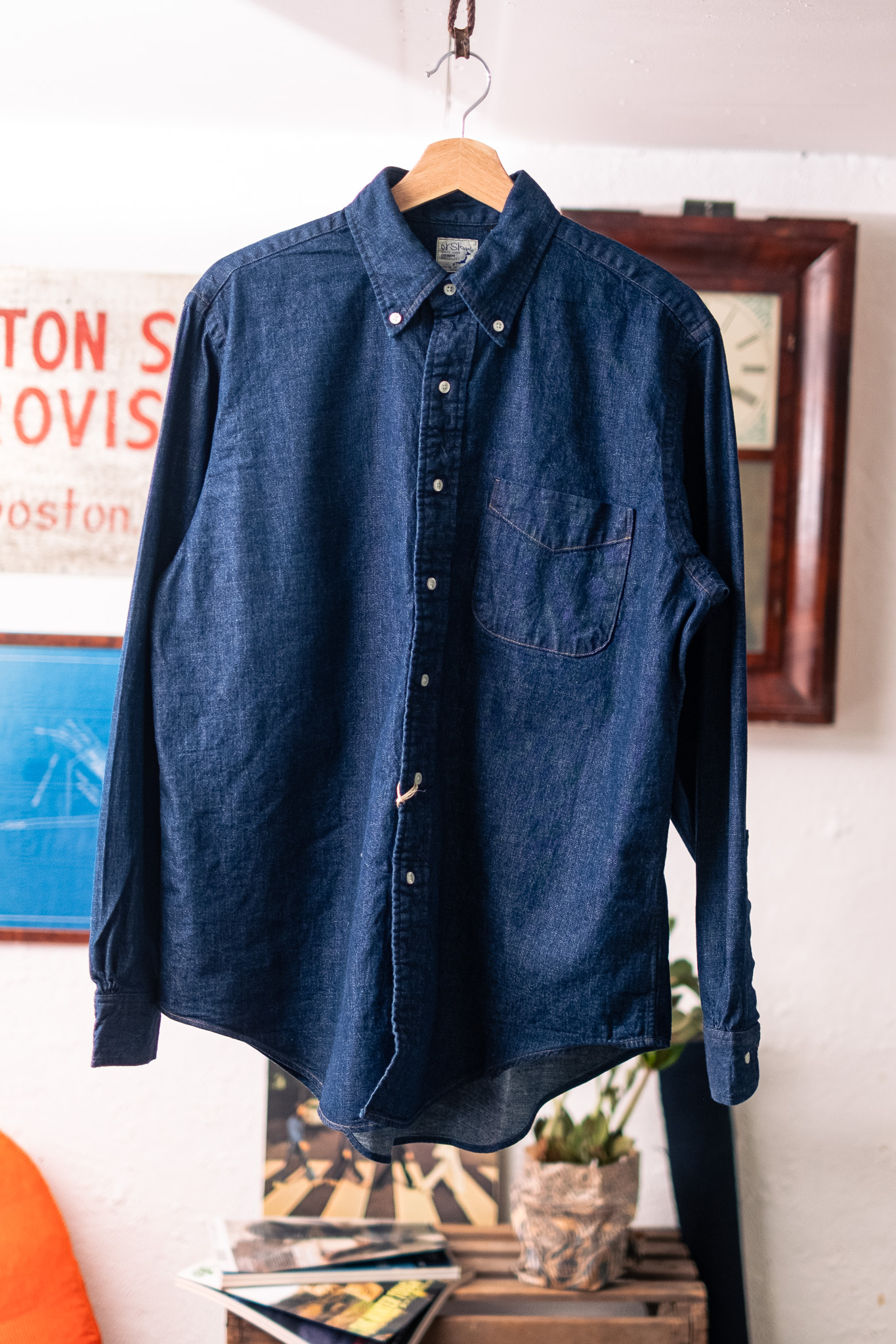 orSlow - Denim Button Down Shirt One Wash