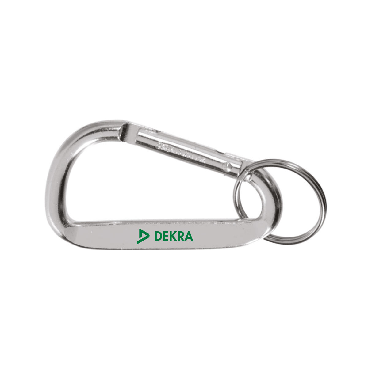 Karbinhake med nyckelring , silver