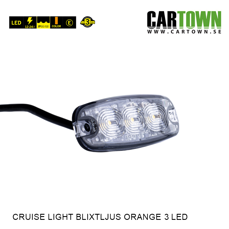Blixtljus 3-6 LED –  Cruise light, Orange - 3