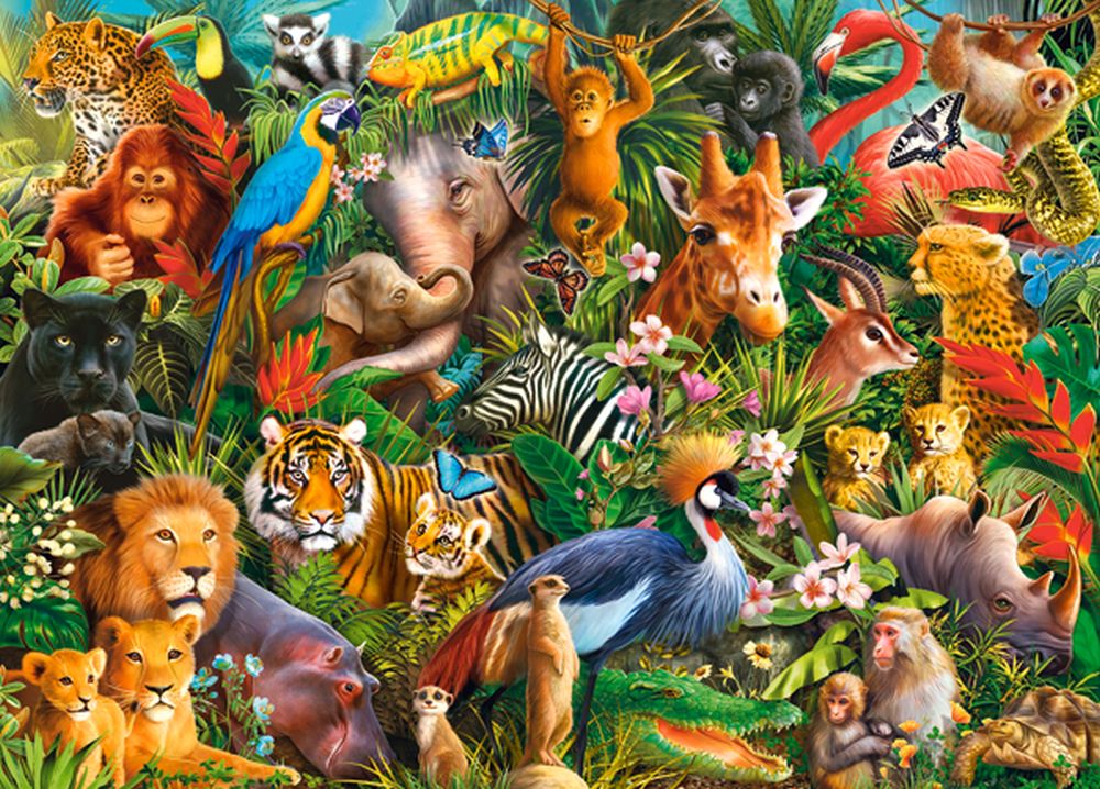 Amazing Animals, puslespil med 180 brikker (B-018512)