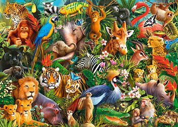 Amazing Animals, puslespil med 180 brikker (B-018512)