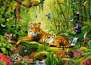His Majesty, the Tiger, puslespil med 260 brikker (B-27569)
