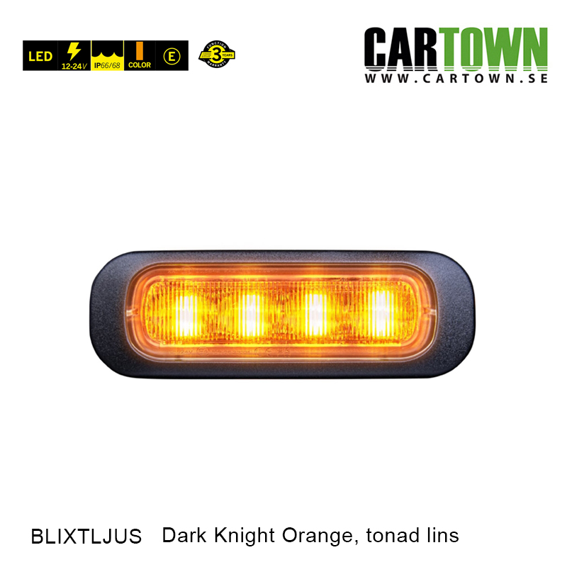 Blixtljus 4-6 LED –  Dark Knight, Orange, Tonad - 4