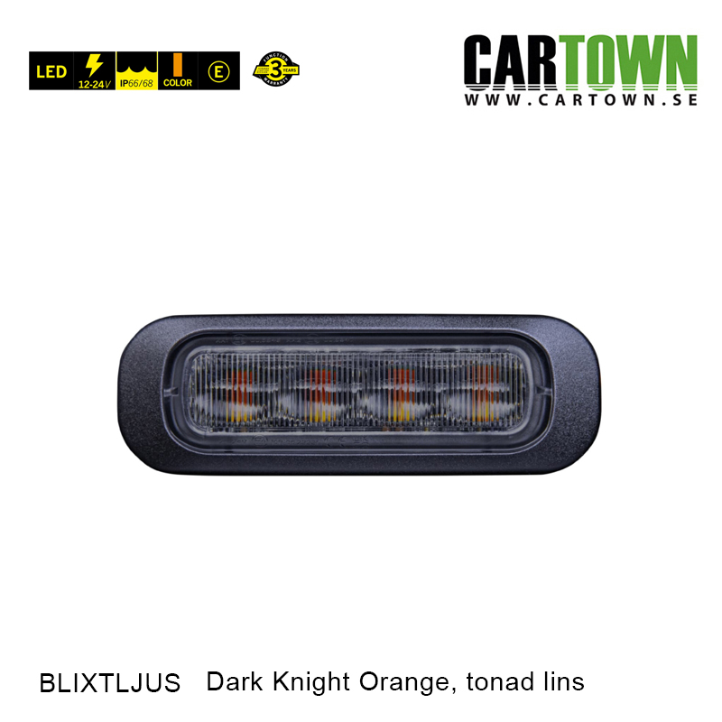Blixtljus 4-6 LED –  Dark Knight, Orange, Tonad - 2