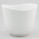 Stig Lindberg (Vinda 1950) White Bowl with Linear Relief 12 cm (2)
