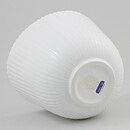 Stig Lindberg (Vinda 1950) White Bowl with Linear Relief 12 cm (2)