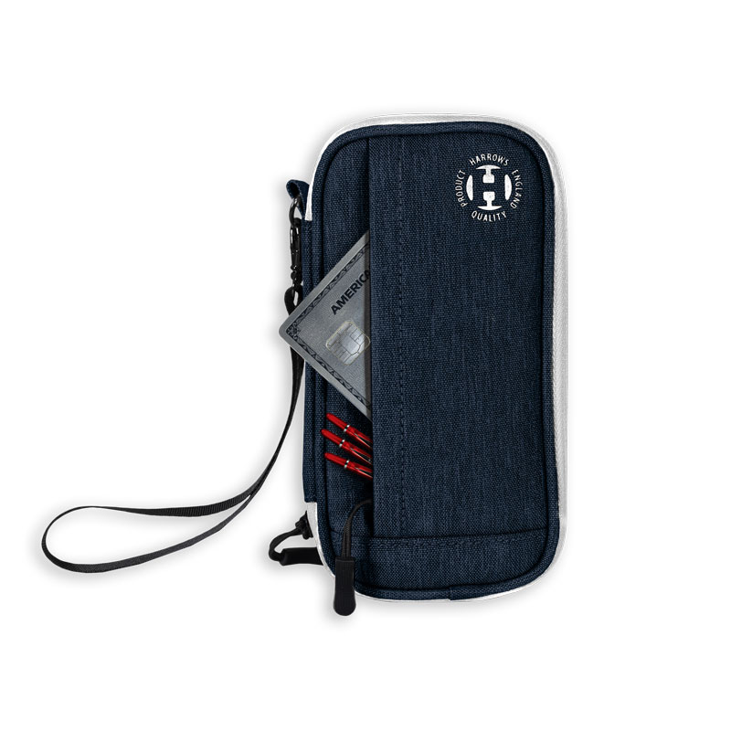 Harrows Smart Case 3 Dartcase Blue/White - 2
