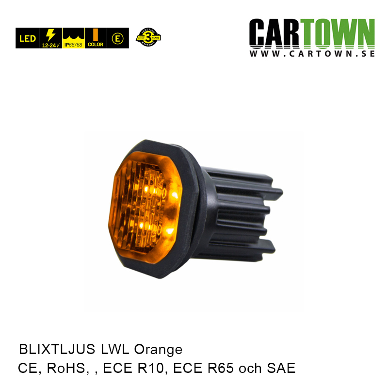 Blixtljus Duo LED –  LWL-11, Orange - 2
