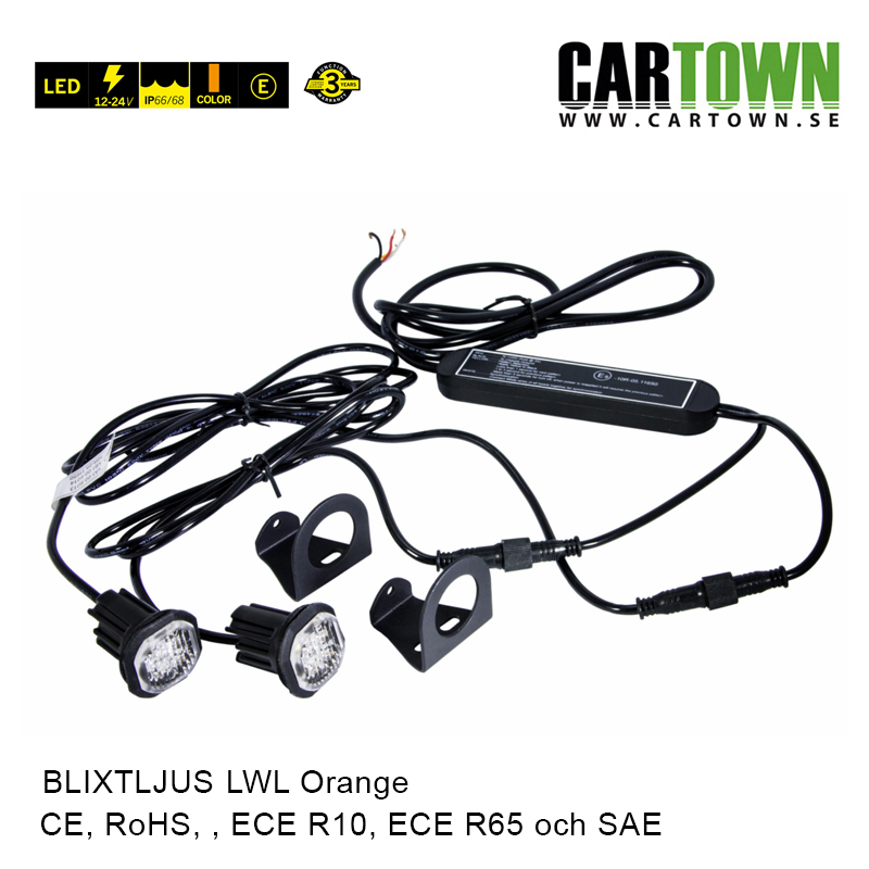 Blixtljus Duo LED –  LWL-11, Orange - 3
