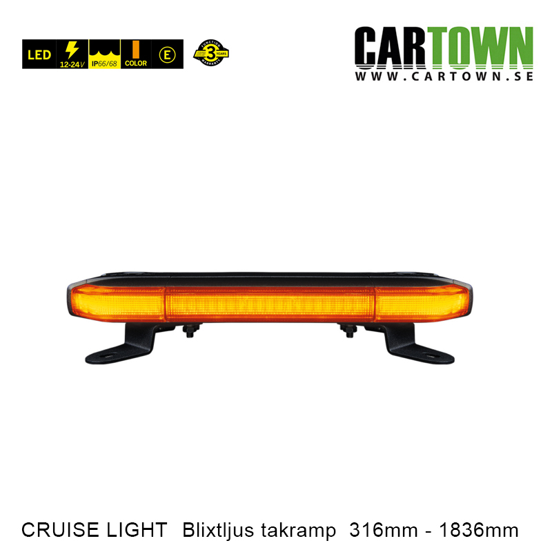 Blixtljusramp Roof Bar 316mm - 1836mm - 3