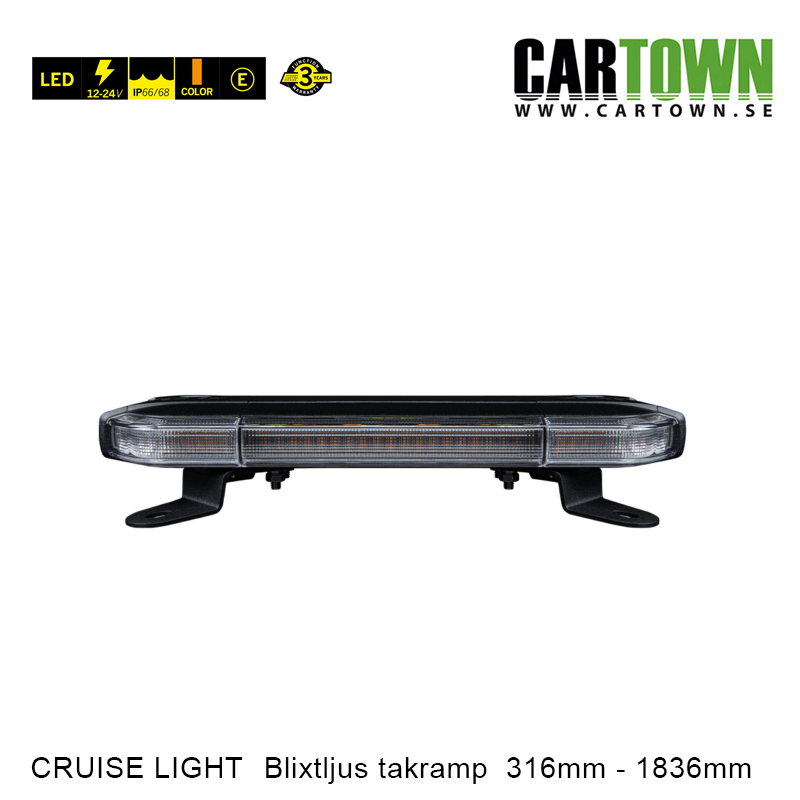 Blixtljusramp Roof Bar 316mm - 1836mm - 2
