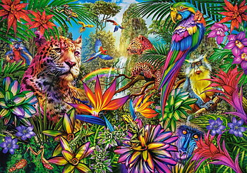 Jungle Fashion, puslespil med 500 brikker (B-53926), TEMA-produkt