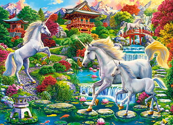 Unicorn Garden, puslespil med 300 brikker (B-030521)