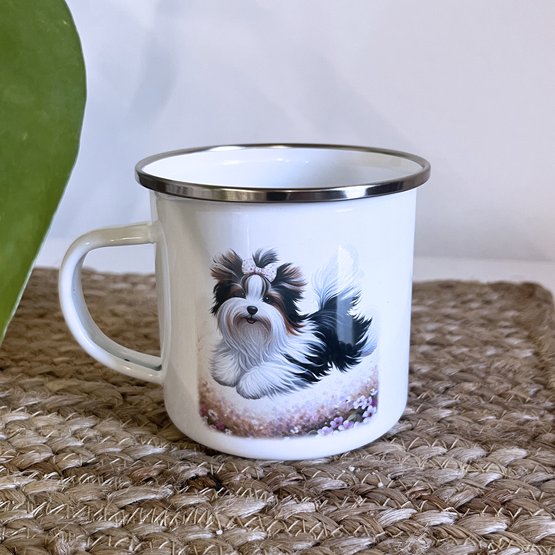 Enamel mug Biewerterrier Jump