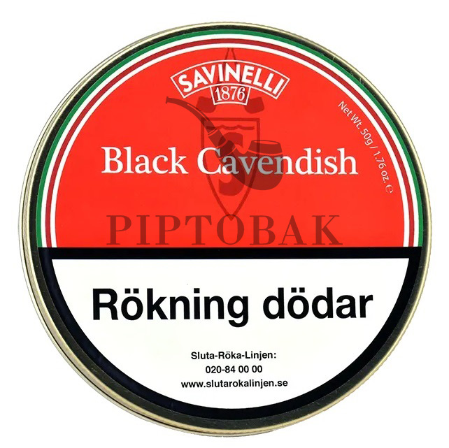 Savinelli Black Cavendish 50g Piptobak
